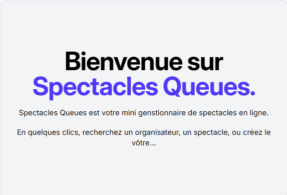 SAE 203 – Spectacles Queues